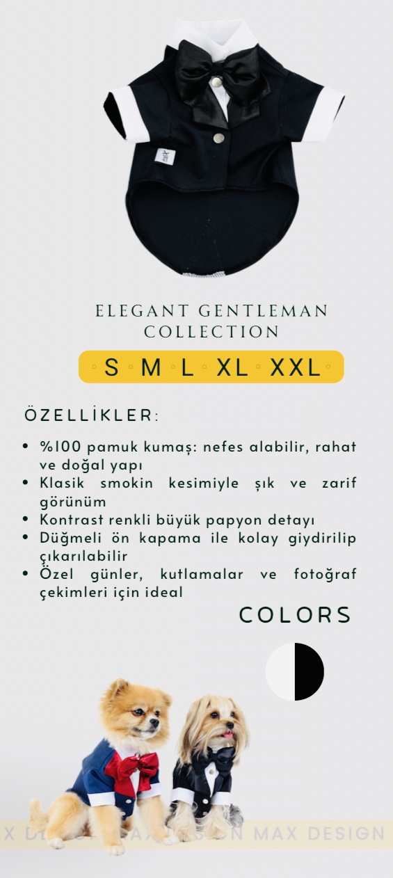 SMOKİN ELBİSE SİYAH